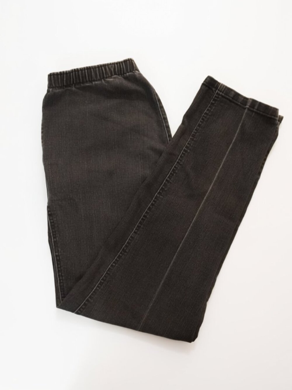 Allison Daley Dark Wash Slip-On Stretch Jeans - Size 8 Petite (8PR)